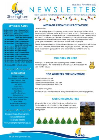 November 2022 Newsletter